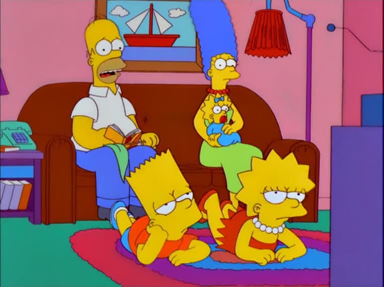 Simpsons Watching DNC Blank Meme Template