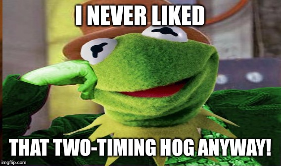 I NEVER LIKED THAT TWO-TIMING HOG ANYWAY! | made w/ Imgflip meme maker