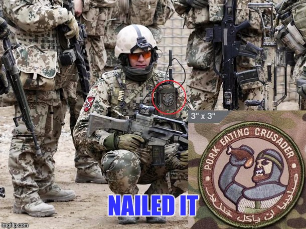 Pork eating crusader | NAILED IT | image tagged in memes | made w/ Imgflip meme maker