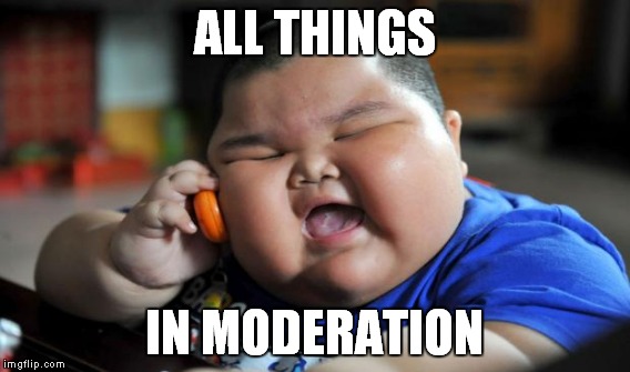 ALL THINGS IN MODERATION | made w/ Imgflip meme maker
