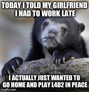 Confession Bear | image tagged in memes,confession bear,gaming | made w/ Imgflip meme maker