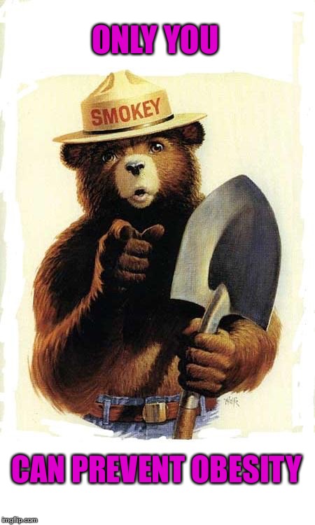 ONLY YOU CAN PREVENT OBESITY | made w/ Imgflip meme maker