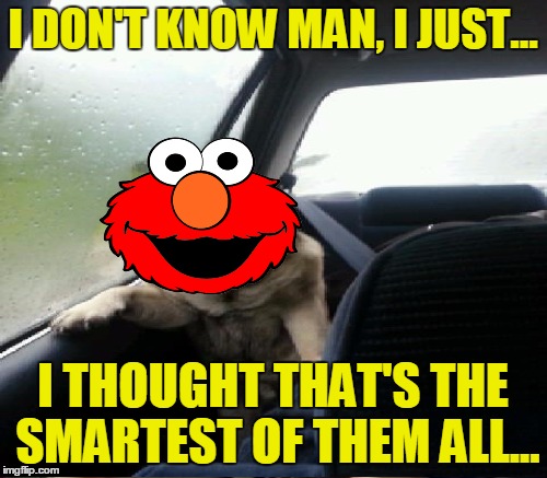 I DON'T KNOW MAN, I JUST... I THOUGHT THAT'S THE SMARTEST OF THEM ALL... | made w/ Imgflip meme maker