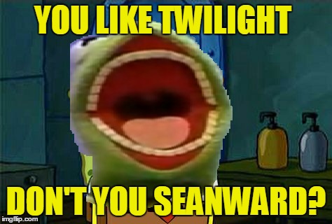 YOU LIKE TWILIGHT DON'T YOU SEANWARD? | made w/ Imgflip meme maker