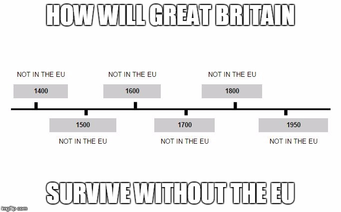 HOW WILL GREAT BRITAIN; SURVIVE WITHOUT THE EU | image tagged in no eu | made w/ Imgflip meme maker