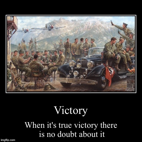 There is no substitute for Victory | image tagged in funny,demotivationals | made w/ Imgflip demotivational maker