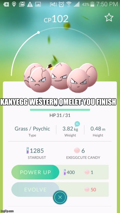 KANYEGG WESTERN OMELET YOU FINISH | image tagged in eggsecute | made w/ Imgflip meme maker