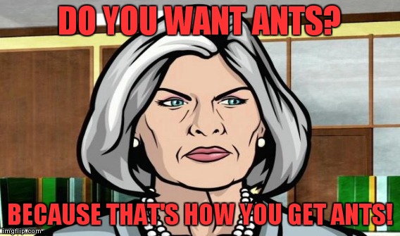 DO YOU WANT ANTS? BECAUSE THAT'S HOW YOU GET ANTS! | made w/ Imgflip meme maker