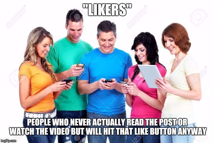 Likers | image tagged in facebook problems,facebook likes | made w/ Imgflip meme maker