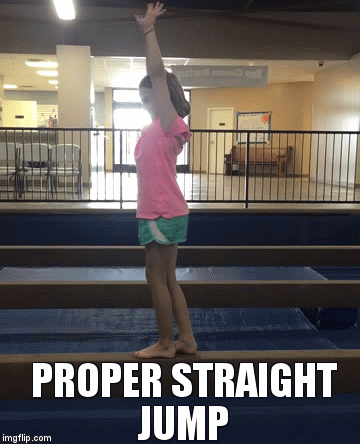 PROPER STRAIGHT JUMP | image tagged in gifs | made w/ Imgflip video-to-gif maker