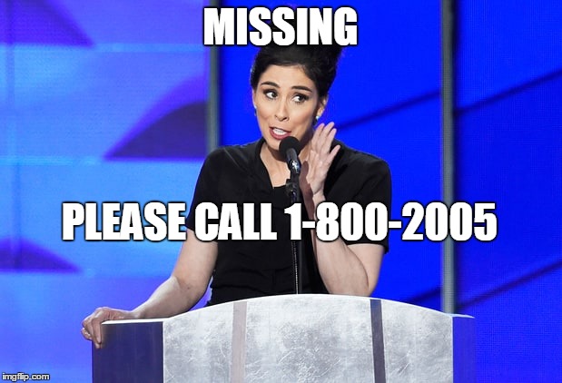 MISSING; PLEASE CALL 1-800-2005 | image tagged in politics,corruption,dnc,snark,has-been | made w/ Imgflip meme maker