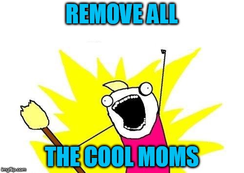 X All The Y Meme | REMOVE ALL THE COOL MOMS | image tagged in memes,x all the y | made w/ Imgflip meme maker