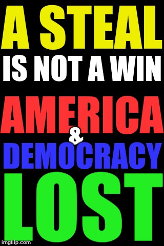 Black Background | A STEAL; IS NOT A WIN; AMERICA; &; DEMOCRACY; LOST | image tagged in black background | made w/ Imgflip meme maker