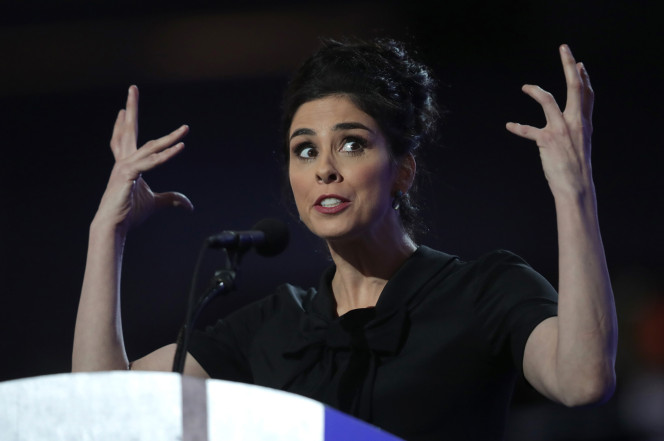 High Quality sarah silverman helping hillary Blank Meme Template