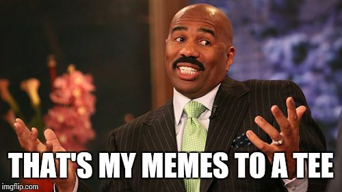 Steve Harvey Meme | THAT'S MY MEMES TO A TEE | image tagged in memes,steve harvey | made w/ Imgflip meme maker