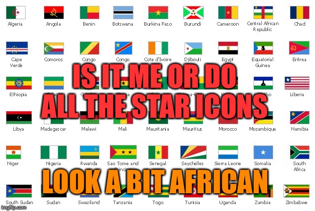 4k more points till I earn my next African country... I may just go back to the newbie star... | IS IT ME OR DO ALL THE STAR ICONS; LOOK A BIT AFRICAN | image tagged in memes | made w/ Imgflip meme maker