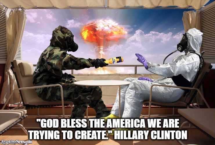Hillary Clinton | "GOD BLESS THE AMERICA WE ARE TRYING TO CREATE." HILLARY CLINTON | image tagged in hillary clinton 2016 | made w/ Imgflip meme maker