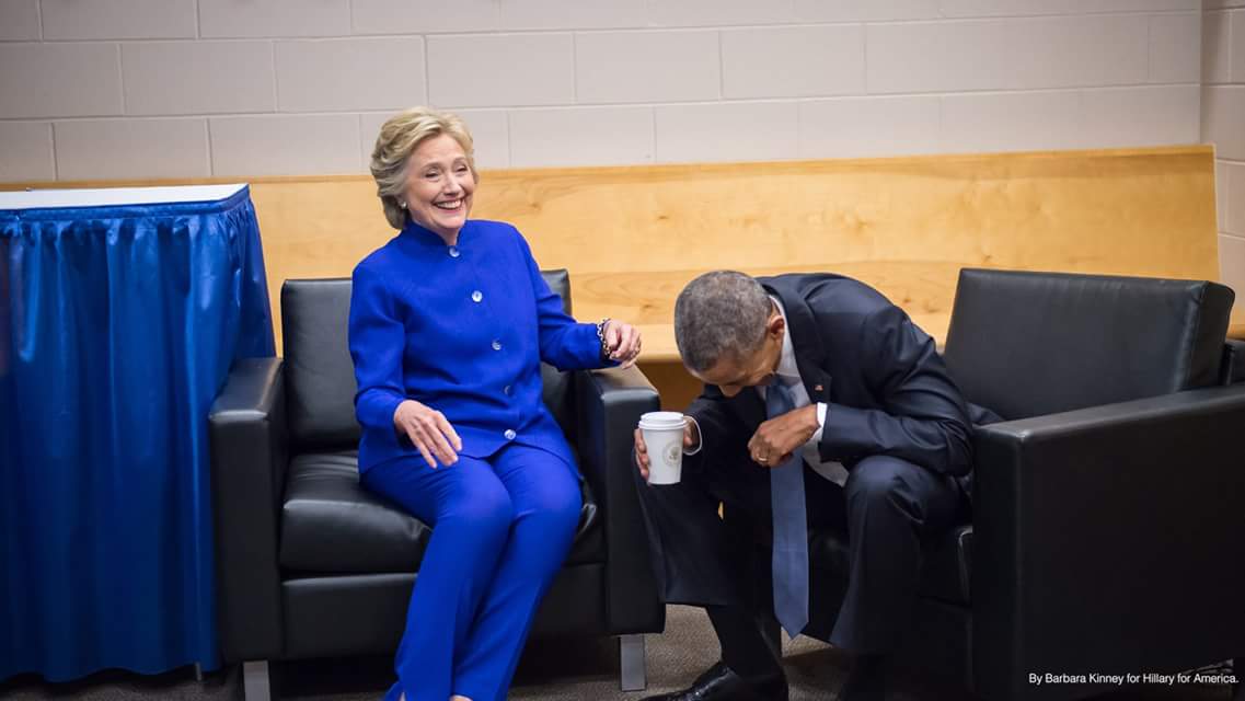High Quality Hillary and Obama Blank Meme Template
