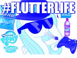 MLG Pony | #FLUTTERLIFE | image tagged in mlg pony | made w/ Imgflip meme maker