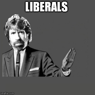 And the socialist agenda is put to bed | LIBERALS | image tagged in chuck norris | made w/ Imgflip meme maker