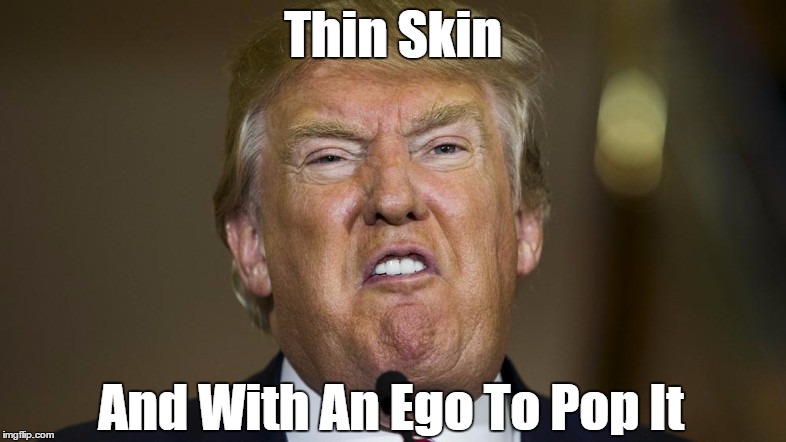 Thin Skin And With An Ego To Pop It | made w/ Imgflip meme maker