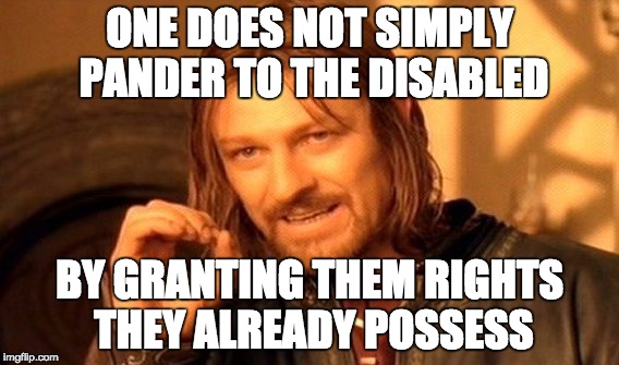 NED STARK EXPLAINS TO HILLARY HOW THE DISABLED HAVE THE RIGHT TO ...