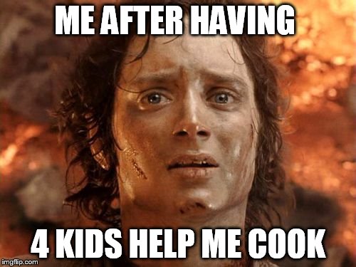 It's Finally Over | ME AFTER HAVING; 4 KIDS HELP ME COOK | image tagged in memes,its finally over | made w/ Imgflip meme maker