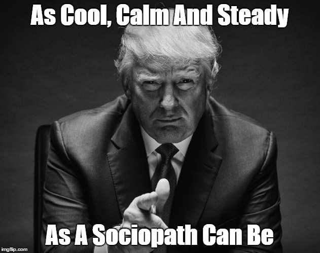 As Cool, Calm And Steady As A Sociopath Can Be | made w/ Imgflip meme maker