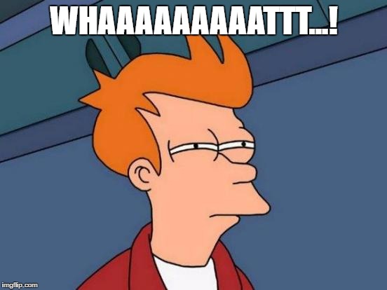 Futurama Fry | WHAAAAAAAAATTT...! | image tagged in memes,futurama fry | made w/ Imgflip meme maker