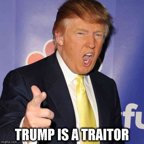 donald trump | TRUMP IS A TRAITOR | image tagged in donald trump | made w/ Imgflip meme maker