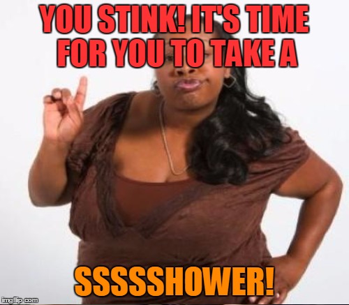 YOU STINK! IT'S TIME FOR YOU TO TAKE A SSSSSHOWER! | made w/ Imgflip meme maker