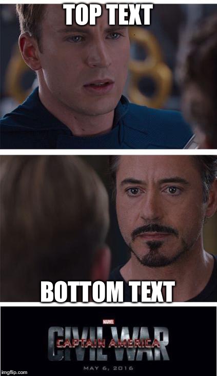 Watermark War | TOP TEXT; BOTTOM TEXT | image tagged in memes,marvel civil war 1 | made w/ Imgflip meme maker