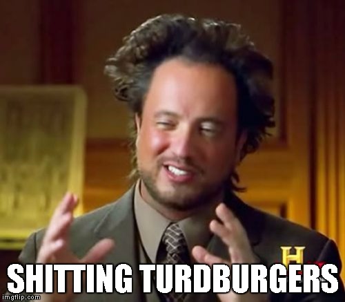 Ancient Aliens | SHITTING TURDBURGERS | image tagged in memes,ancient aliens | made w/ Imgflip meme maker