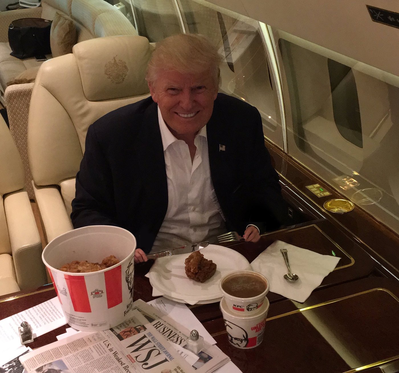High Quality Trump KFC  Blank Meme Template