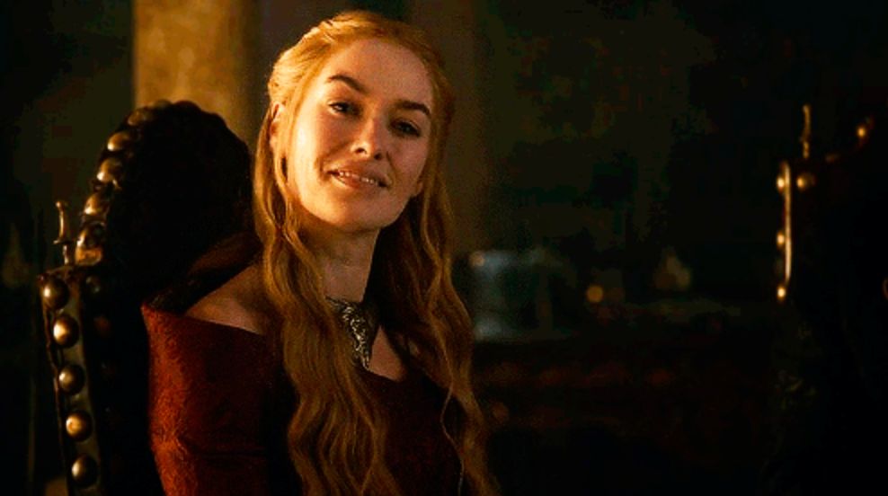 Cersei Lannister Smiling Blank Meme Template