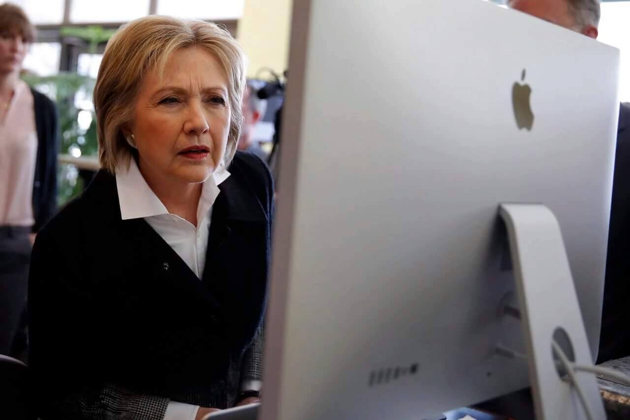 Hillary Clinton monitor Blank Meme Template