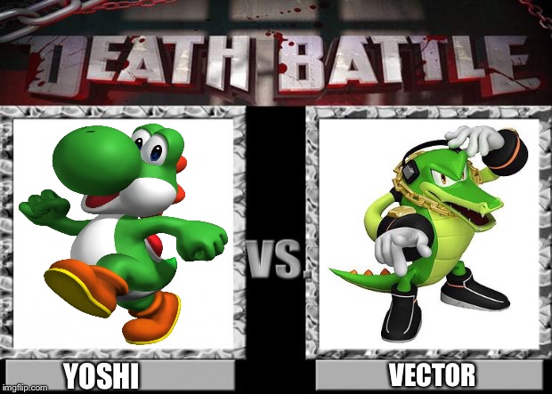 death battle | VECTOR; YOSHI | image tagged in death battle | made w/ Imgflip meme maker