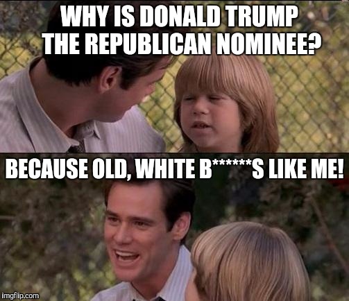 Old, White B****** Republicans! - Imgflip