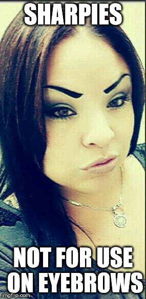 image tagged in eyebrows