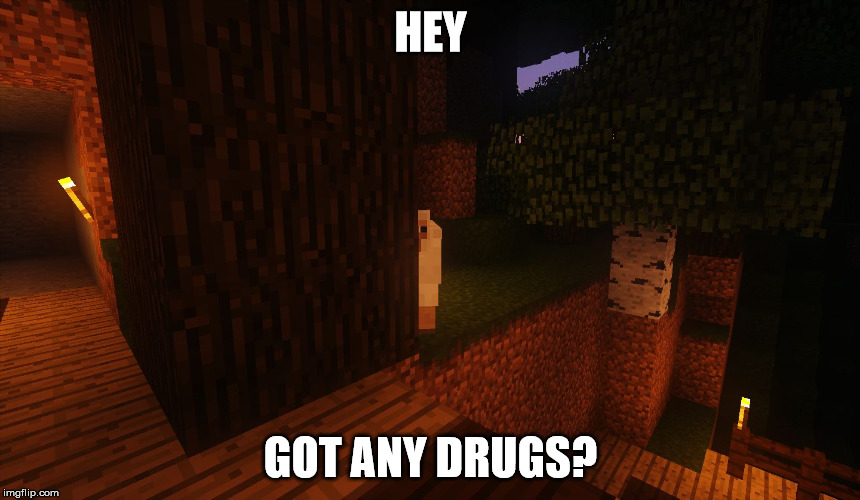 HEY; GOT ANY DRUGS? | image tagged in creepy sheep | made w/ Imgflip meme maker
