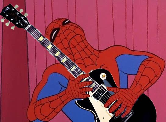 Rockband Spider-Man  Blank Meme Template