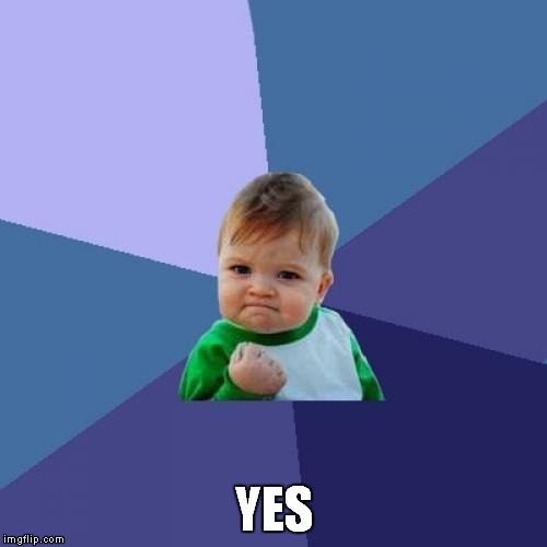 Success Kid Meme | YES | image tagged in memes,success kid | made w/ Imgflip meme maker