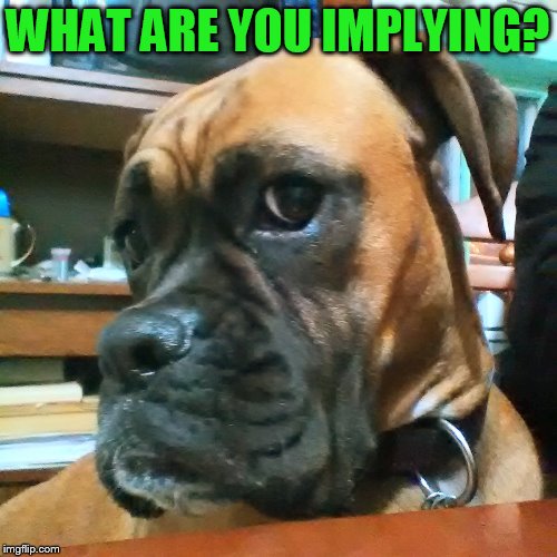 WHAT ARE YOU IMPLYING? | made w/ Imgflip meme maker