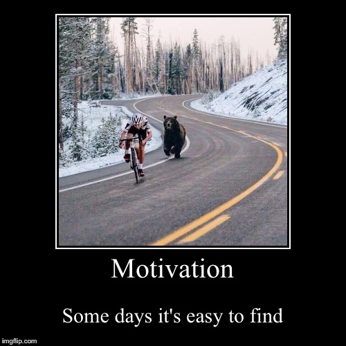Some days it's hard to find motivation, other days... | image tagged in funny,demotivationals,motivation | made w/ Imgflip demotivational maker