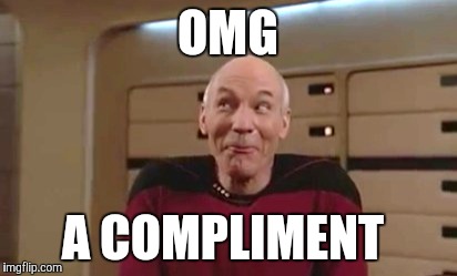 OMG A COMPLIMENT | made w/ Imgflip meme maker