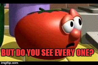 Way tomato  | BUT DO YOU SEE EVERY ONE? | image tagged in way tomato | made w/ Imgflip meme maker