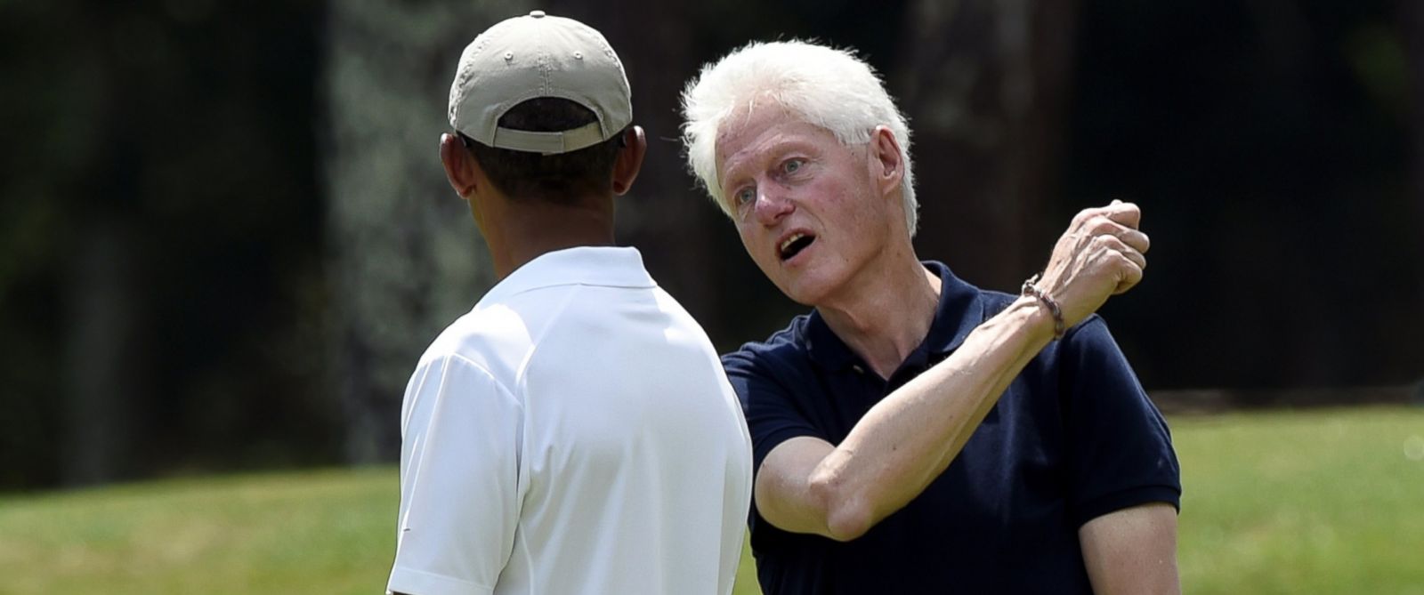 Clinton golfing Blank Meme Template