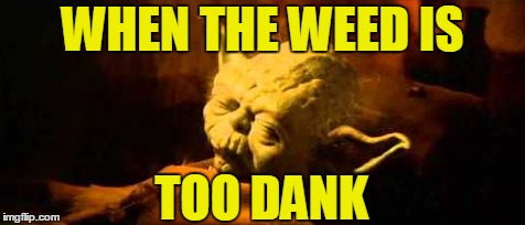 WHEN THE WEED IS TOO DANK | made w/ Imgflip meme maker