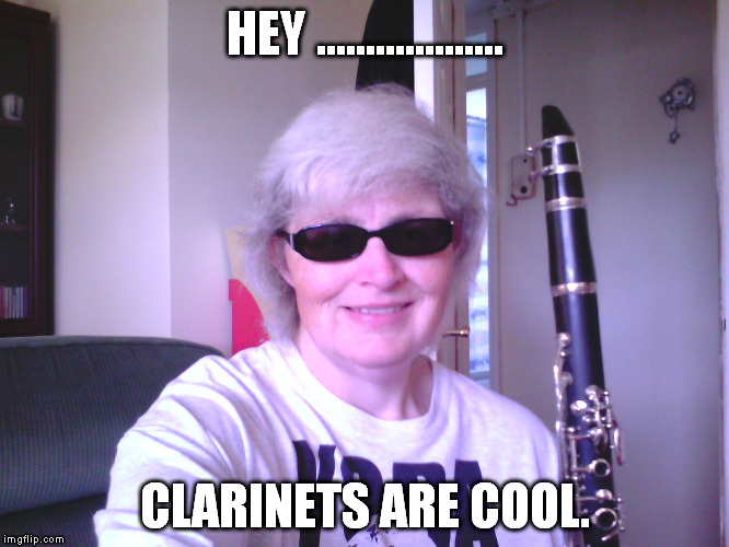 HEY ................... CLARINETS ARE COOL. | image tagged in ptsd clarinet boy | made w/ Imgflip meme maker