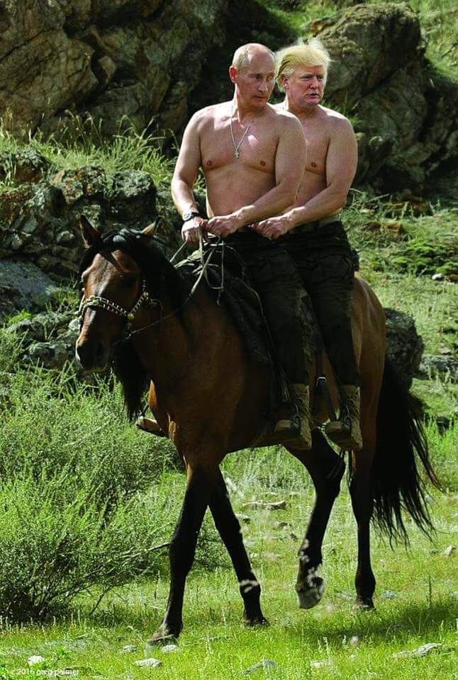 High Quality Putin Trump Lovers Hi-Rez Blank Meme Template